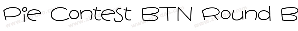 Pie Contest BTN Round Bold字体转换